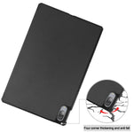Custer Texture custodia orizzontale in pelle flip con supporto a tre pieghe e funzione Sleep/Wake-up, For Lenovo Tab P11 Pro (TB-XJ706F), For Lenovo Tab P11 (TB-J606F)