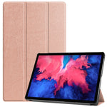 Custer Texture custodia orizzontale in pelle flip con supporto a tre pieghe e funzione Sleep/Wake-up, For Lenovo Tab P11 Pro (TB-XJ706F), For Lenovo Tab P11 (TB-J606F)