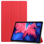 Custer Texture custodia orizzontale in pelle flip con supporto a tre pieghe e funzione Sleep/Wake-up, For Lenovo Tab P11 Pro (TB-XJ706F), For Lenovo Tab P11 (TB-J606F)