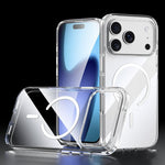 Custodia per telefono magnetica antiurto SULADA trasparente galvanizzata con airbag., For iPhone 18 Pro, For iPhone 18 Pro Max