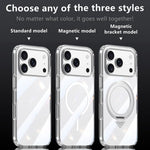 Custodia per telefono magnetica antiurto SULADA trasparente galvanizzata con airbag., For iPhone 18 Pro, For iPhone 18 Pro Max