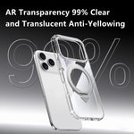 Custodia per telefono magnetica antiurto SULADA trasparente galvanizzata con airbag., For iPhone 18 Pro, For iPhone 18 Pro Max