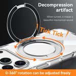 Custodia per telefono magnetica antiurto SULADA trasparente galvanizzata con airbag., For iPhone 18 Pro, For iPhone 18 Pro Max
