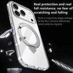 Custodia per telefono magnetica antiurto SULADA trasparente galvanizzata con airbag., For iPhone 18 Pro, For iPhone 18 Pro Max