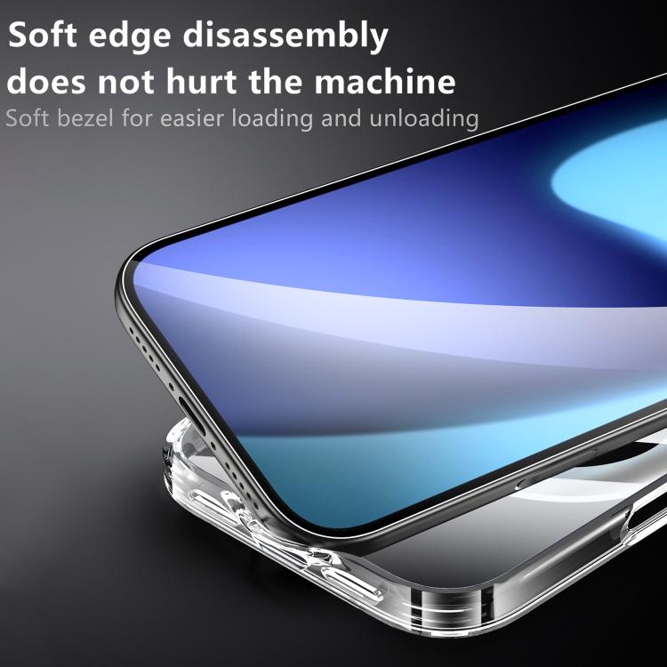 Custodia per telefono magnetica antiurto SULADA trasparente galvanizzata con airbag., For iPhone 18 Pro, For iPhone 18 Pro Max