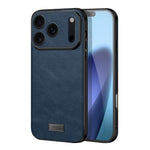 Custodia per telefono SULADA antiurto ibrida in TPU e pelle fatta a mano con fori di precisione, For iPhone 18 Pro Max, For iPhone 18 Pro
