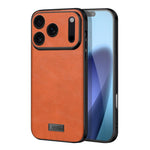Custodia per telefono SULADA antiurto ibrida in TPU e pelle fatta a mano con fori di precisione, For iPhone 18 Pro Max, For iPhone 18 Pro