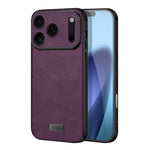 Custodia per telefono SULADA antiurto ibrida in TPU e pelle fatta a mano con fori di precisione, For iPhone 18 Pro Max, For iPhone 18 Pro