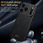 Custodia per telefono SULADA antiurto ibrida in TPU e pelle fatta a mano con fori di precisione, For iPhone 18 Pro Max, For iPhone 18 Pro