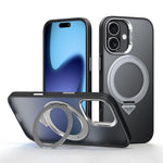 Custodia per telefono magnetica satinata SULADA con supporto girevole a 360 gradi., For iPhone 17 Pro Max, For iPhone 17 Pro, For iPhone 17