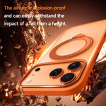 Custodia per telefono magnetica satinata SULADA con supporto girevole a 360 gradi., For iPhone 17 Pro Max, For iPhone 17 Pro, For iPhone 17
