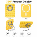 Supporto magnetico 2 in 1 in silicone per telefono con ventosa