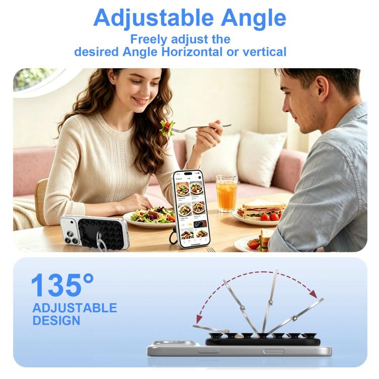Supporto magnetico 2 in 1 in silicone per telefono con ventosa