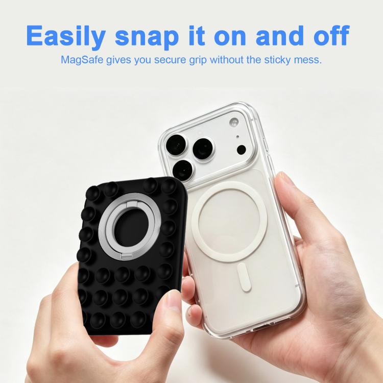 Supporto magnetico 2 in 1 in silicone per telefono con ventosa
