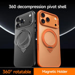Custodia per telefono magnetica satinata SULADA con supporto girevole a 360 gradi., For iPhone 18 Pro, For iPhone 18 Pro Max