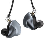 W048 Knowles Auricolari HiFi cablati in-ear con tecnologia Balanced Armature a doppio pin e cavo sostituibile, W048(Grey)