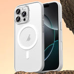 Custodia magnetica per telefono in similpelle vegana, For iPhone 16 Pro Max, For iPhone 16 Pro, For iPhone 16