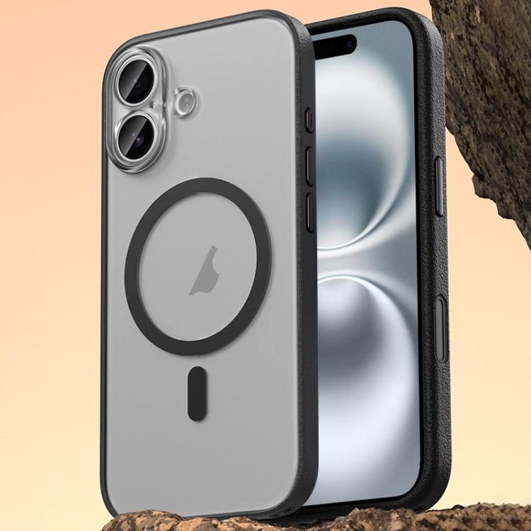 Custodia magnetica per telefono in similpelle vegana, For iPhone 16 Pro Max, For iPhone 16 Pro, For iPhone 16