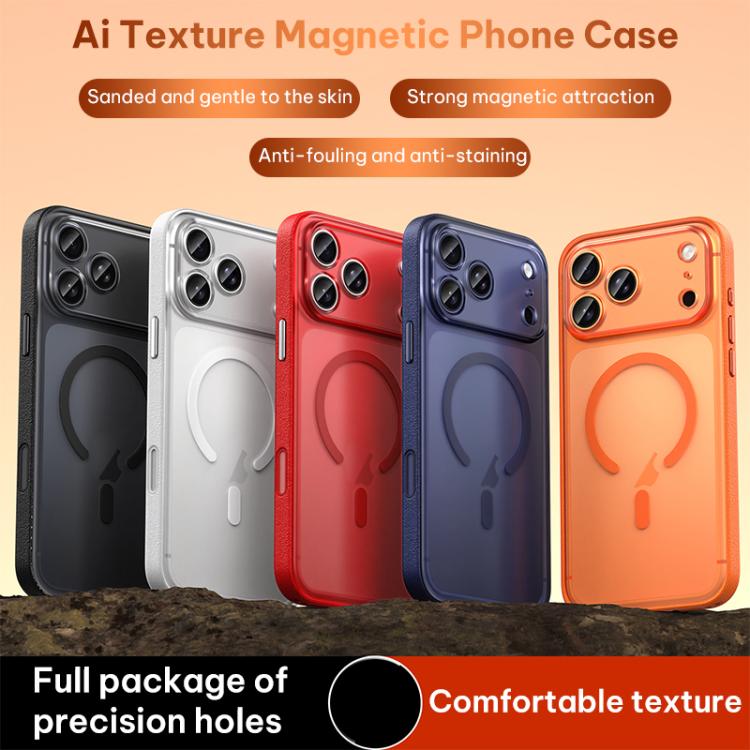 Custodia magnetica per telefono in similpelle vegana, For iPhone 16 Pro Max, For iPhone 16 Pro, For iPhone 16