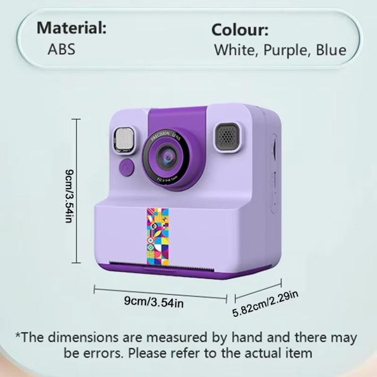 Fotocamera istantanea per bambini A30 da 2,4 pollici con schermo IPS.