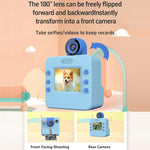 Fotocamera istantanea per bambini A30 da 2,4 pollici con schermo IPS.