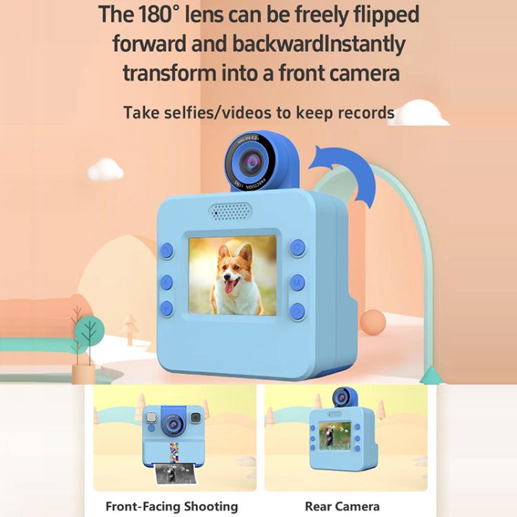 Fotocamera istantanea per bambini A30 da 2,4 pollici con schermo IPS.