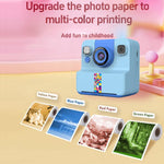 Fotocamera istantanea per bambini A30 da 2,4 pollici con schermo IPS.