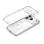 Custodia per telefono ibrida SULADA in policarbonato trasparente con rivestimento cristallino e TPU., For iPhone 18 Pro, For iPhone 18 Pro Max, For iPhone 17 Pro Max, For iPhone 17 Pro, For iPhone 17, For iPhone Air