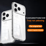 Custodia per telefono ibrida SULADA in policarbonato trasparente con rivestimento cristallino e TPU., For iPhone 18 Pro, For iPhone 18 Pro Max, For iPhone 17 Pro Max, For iPhone 17 Pro, For iPhone 17, For iPhone Air