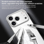 Custodia per telefono ibrida SULADA in policarbonato trasparente con rivestimento cristallino e TPU., For iPhone 18 Pro, For iPhone 18 Pro Max, For iPhone 17 Pro Max, For iPhone 17 Pro, For iPhone 17, For iPhone Air
