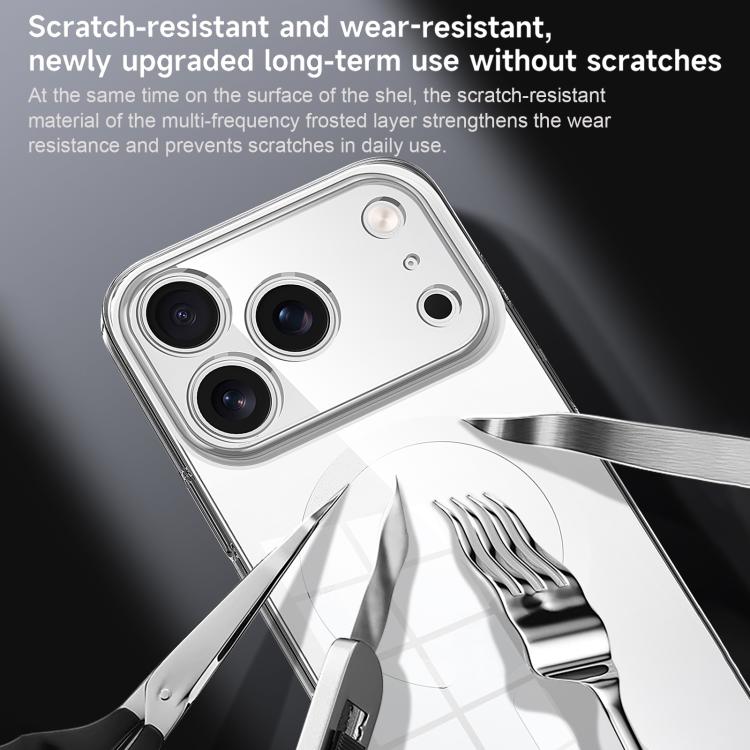 Custodia per telefono ibrida SULADA in policarbonato trasparente con rivestimento cristallino e TPU., For iPhone 18 Pro, For iPhone 18 Pro Max, For iPhone 17 Pro Max, For iPhone 17 Pro, For iPhone 17, For iPhone Air