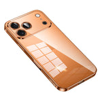 Custodia per telefono trasparente in TPU con finitura metallizzata della serie SULADA Shine Through., For iPhone 18 Pro, For iPhone 18 Pro Max