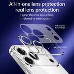 Custodia per telefono trasparente in TPU con finitura metallizzata della serie SULADA Shine Through., For iPhone 18 Pro, For iPhone 18 Pro Max