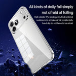 Custodia per telefono trasparente in TPU con finitura metallizzata della serie SULADA Shine Through., For iPhone 18 Pro, For iPhone 18 Pro Max