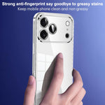 Custodia per telefono trasparente in TPU con finitura metallizzata della serie SULADA Shine Through., For iPhone 18 Pro, For iPhone 18 Pro Max
