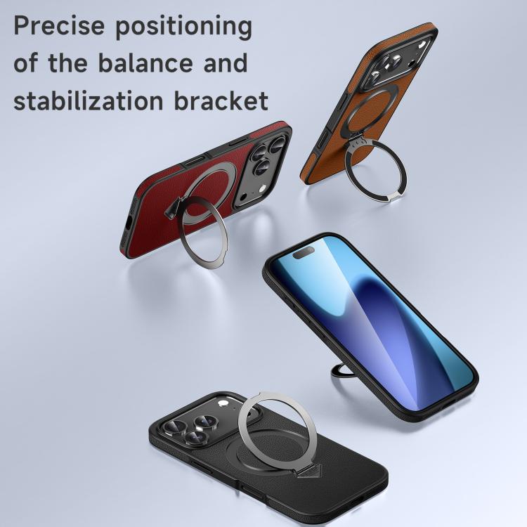 Custodia per telefono SULADA in pelle pieno fiore con supporto magnetico MagSafe., For iPhone 18 Pro, For iPhone 18 Pro Max, For iPhone 17 Pro Max, For iPhone 17 Pro, For iPhone 17