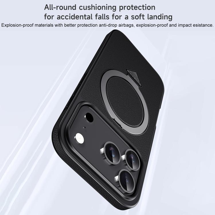 Custodia per telefono SULADA in pelle pieno fiore con supporto magnetico MagSafe., For iPhone 18 Pro, For iPhone 18 Pro Max, For iPhone 17 Pro Max, For iPhone 17 Pro, For iPhone 17