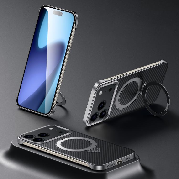 Custodia per telefono SULADA con texture in Kevlar e supporto magnetico MagSafe., For iPhone 18 Pro, For iPhone 18 Pro Max, For iPhone 17 Pro Max, For iPhone 17 Pro, For iPhone 17, For iPhone Air