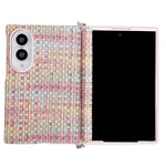Custodia per telefono con texture Fantasy Weave e morsetto laterale magnetico ad asse centrale, For Galaxy Z Fold8 5G
