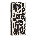 Portafoglio con stampa leopardata, custodia per telefono in ecopelle con cordino, For Galaxy A08 / A07 / A06, For Galaxy A18 / A17 / A26, For Galaxy A57 5G, For Galaxy A37 5G