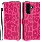 Portafoglio con stampa leopardata, custodia per telefono in ecopelle con cordino, For Galaxy A08 / A07 / A06, For Galaxy A18 / A17 / A26, For Galaxy A57 5G, For Galaxy A37 5G