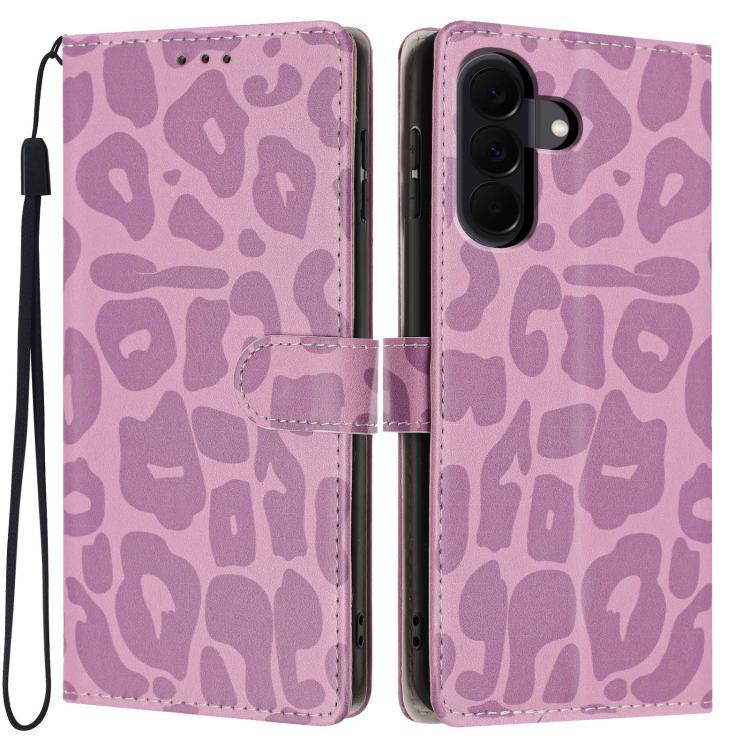 Portafoglio con stampa leopardata, custodia per telefono in ecopelle con cordino, For Galaxy A08 / A07 / A06, For Galaxy A18 / A17 / A26, For Galaxy A57 5G, For Galaxy A37 5G