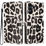 Portafoglio con stampa leopardata, custodia per telefono in ecopelle con cordino, For Galaxy A56 5G, For Galaxy A36 5G, For Galaxy A16 5G / 4G, For Galaxy A25 5G / 4G