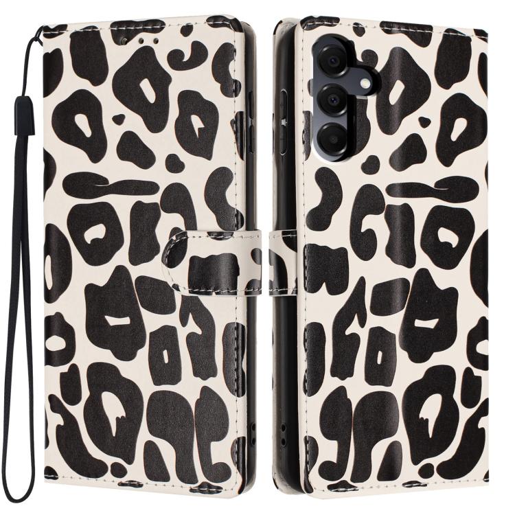 Portafoglio con stampa leopardata, custodia per telefono in ecopelle con cordino, For Galaxy A56 5G, For Galaxy A36 5G, For Galaxy A16 5G / 4G, For Galaxy A25 5G / 4G