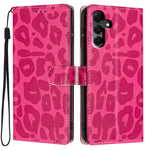 Portafoglio con stampa leopardata, custodia per telefono in ecopelle con cordino, For Galaxy A56 5G, For Galaxy A36 5G, For Galaxy A16 5G / 4G, For Galaxy A25 5G / 4G