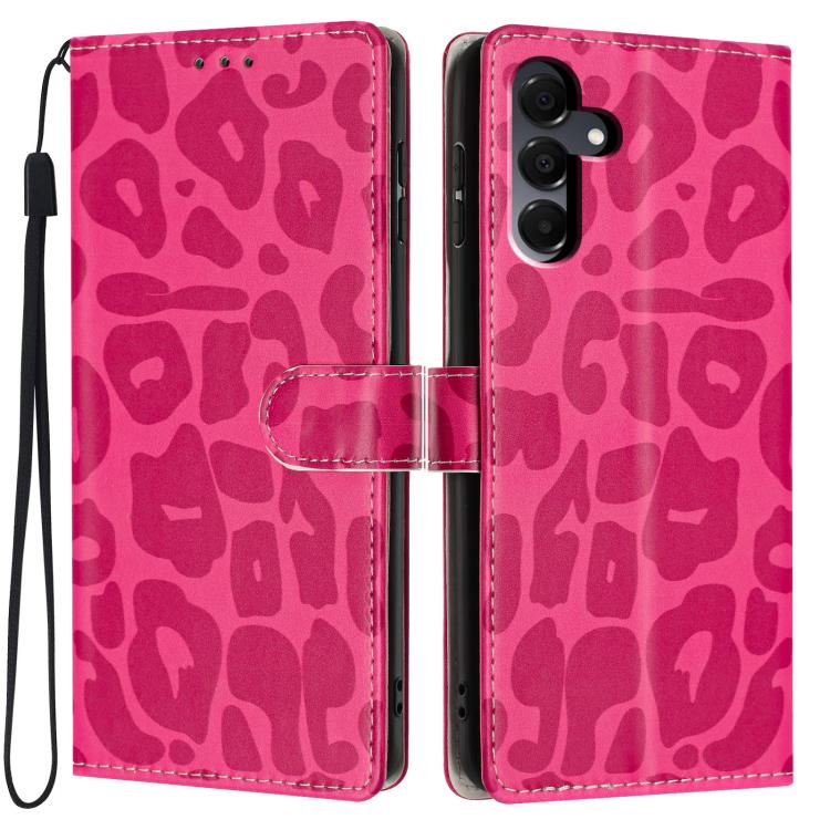 Portafoglio con stampa leopardata, custodia per telefono in ecopelle con cordino, For Galaxy A56 5G, For Galaxy A36 5G, For Galaxy A16 5G / 4G, For Galaxy A25 5G / 4G