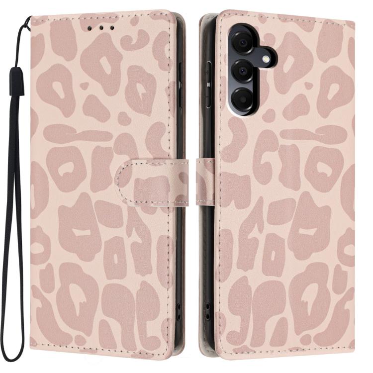 Portafoglio con stampa leopardata, custodia per telefono in ecopelle con cordino, For Galaxy A56 5G, For Galaxy A36 5G, For Galaxy A16 5G / 4G, For Galaxy A25 5G / 4G