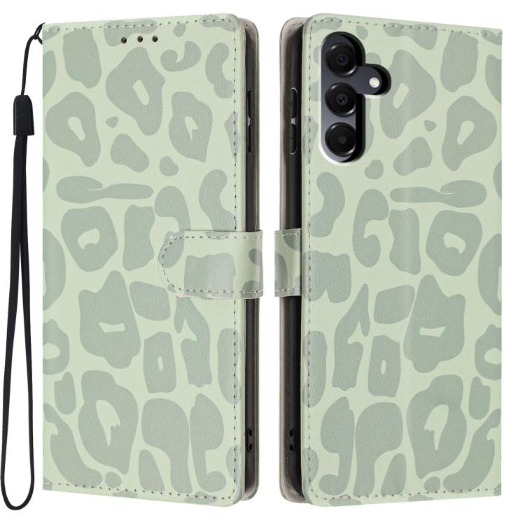 Portafoglio con stampa leopardata, custodia per telefono in ecopelle con cordino, For Galaxy A56 5G, For Galaxy A36 5G, For Galaxy A16 5G / 4G, For Galaxy A25 5G / 4G