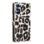 Portafoglio con stampa leopardata, custodia per telefono in ecopelle con cordino, For Galaxy A15 5G / 4G, For Galaxy A55 5G, For Galaxy A35 5G, For Galaxy A05