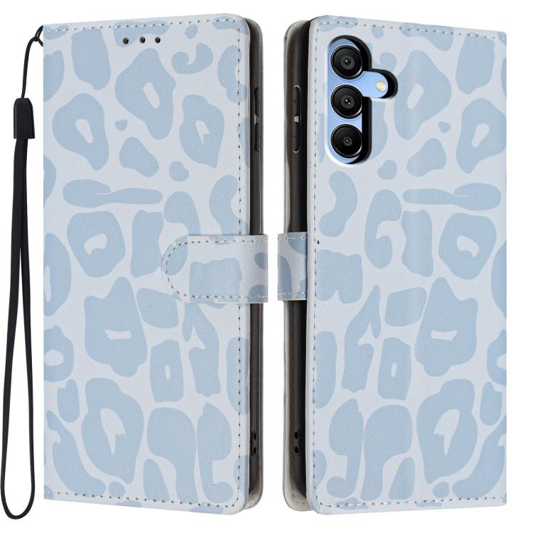 Portafoglio con stampa leopardata, custodia per telefono in ecopelle con cordino, For Galaxy A15 5G / 4G, For Galaxy A55 5G, For Galaxy A35 5G, For Galaxy A05